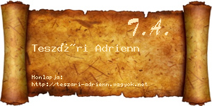 Teszári Adrienn névjegykártya
